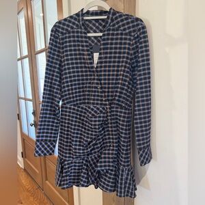NWT Veronica Beard Sherry checked dress. Medium. $398